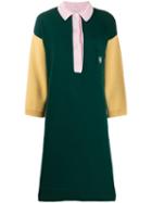 Loewe Colour Block Polo Dress - Green