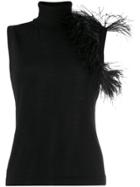 P.a.r.o.s.h. Feathered Sweater - Black