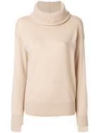 Agnona Roll-neck Fitted Sweater - Nude & Neutrals