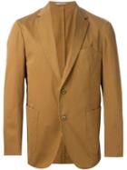 Boglioli Two Button Jacket, Men's, Size: 46, Brown, Cotton/spandex/elastane