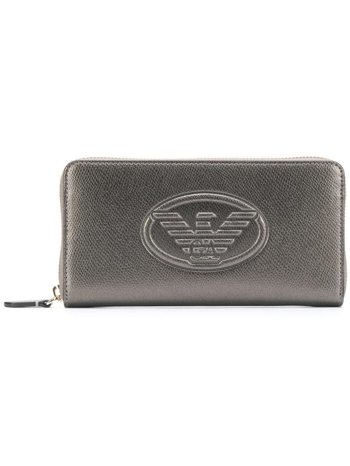 Emporio Armani Eagle Wallet - Silver