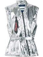 Off-white Metallic Gilet