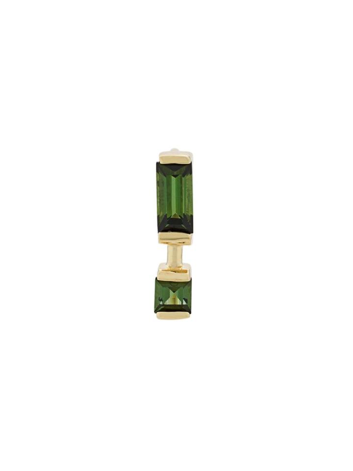 Aliita 9kt Yellow Gold Linea Compuesta Tourmaline Earring