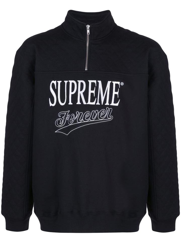 Supreme Forever Half-zip Sweatshirt - Black