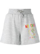 Moschino Logo Print Shorts - Grey