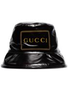 Gucci Frame Logo-print Bucket Hat - Black