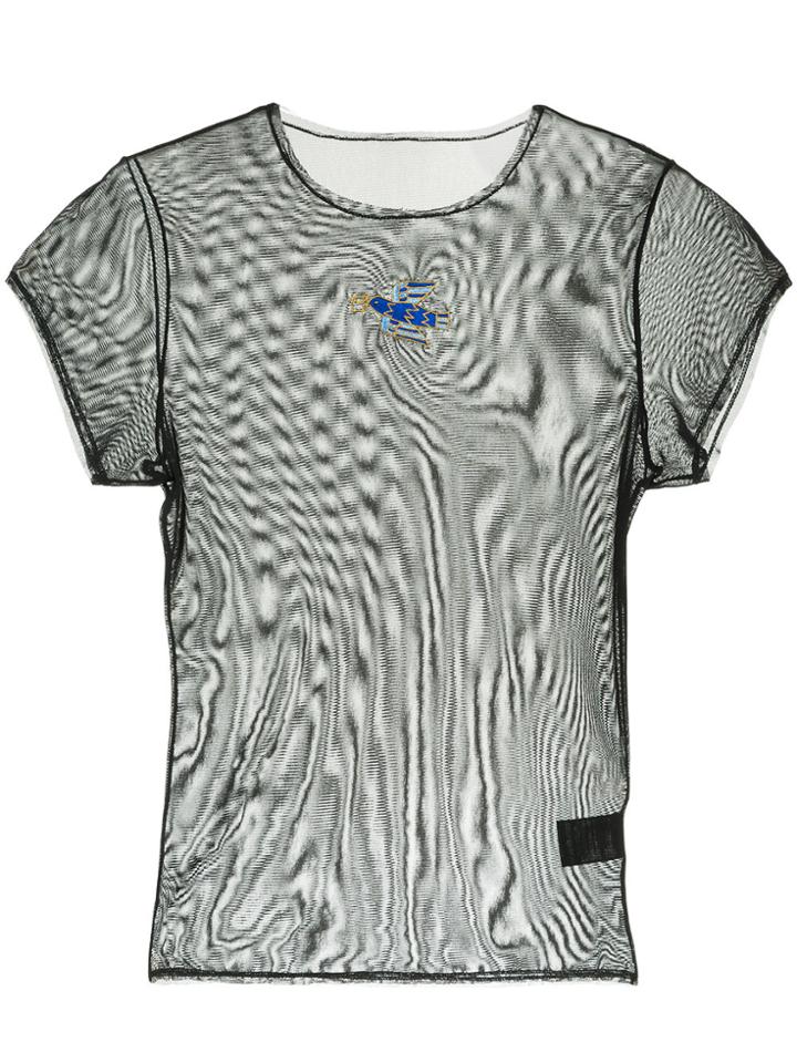 Tu Es Mon Trésor Carrier Pigeon T-shirt - Black