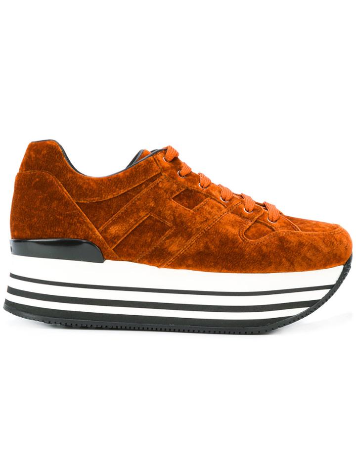 Hogan Maxi H222 Sneakers - Brown