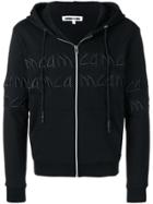 Mcq Alexander Mcqueen Embroidered Logo Zip Hoodie - Black