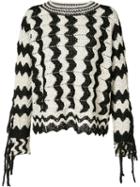 Spencer Vladimir Wavy Pattern Jumper, Women's, Size: Small, Black, Silk