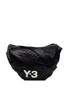 Y-3 Black Sneaker Logo Print Shoulder Bag