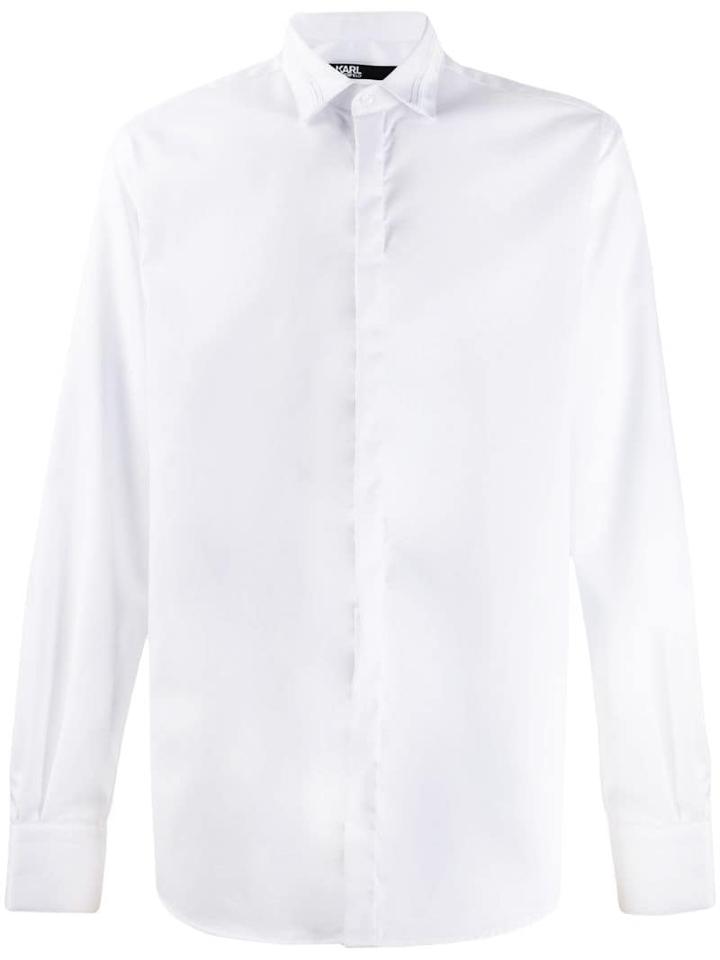 Karl Lagerfeld Slim Fit Tailored Shirt - White