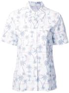 Bassike Hawaiian Shortsleeved Shirt, Women's, Size: 10, White, Cotton/spandex/elastane