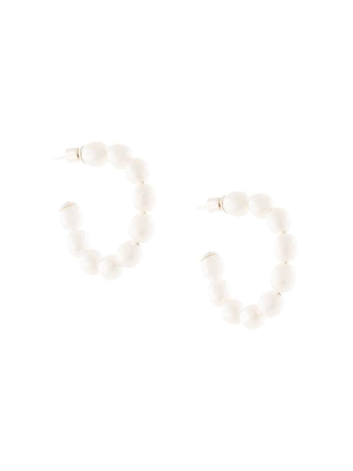Meadowlark Juliet Hoop Earrings - White
