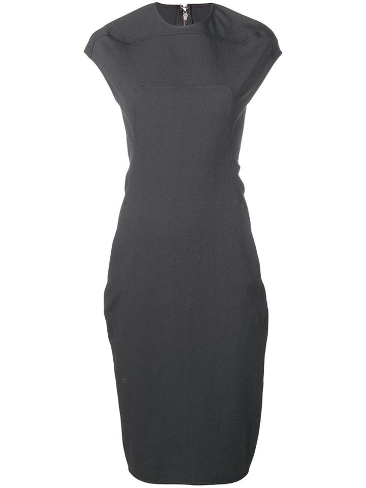 Rick Owens Fitted Shortsleeved Dress - Grey