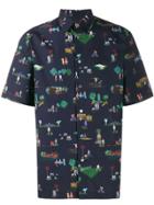 Paul Smith Short-sleeve Print Shirt - Blue