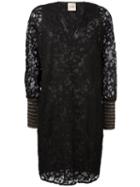 Nude Lace Overlay Dress