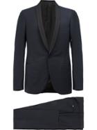 Lanvin Contrast Tone Tuxedo Jacket - Blue