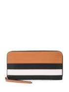Loewe Zip-around Striped Wallet - Brown