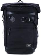 As2ov Ballistic Nylon Roll Backpack - Black