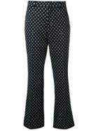 Gucci Patterned Flared Trousers - Blue