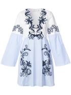 Tanya Taylor Embroidered Floral Tunic Dress - Multicolour