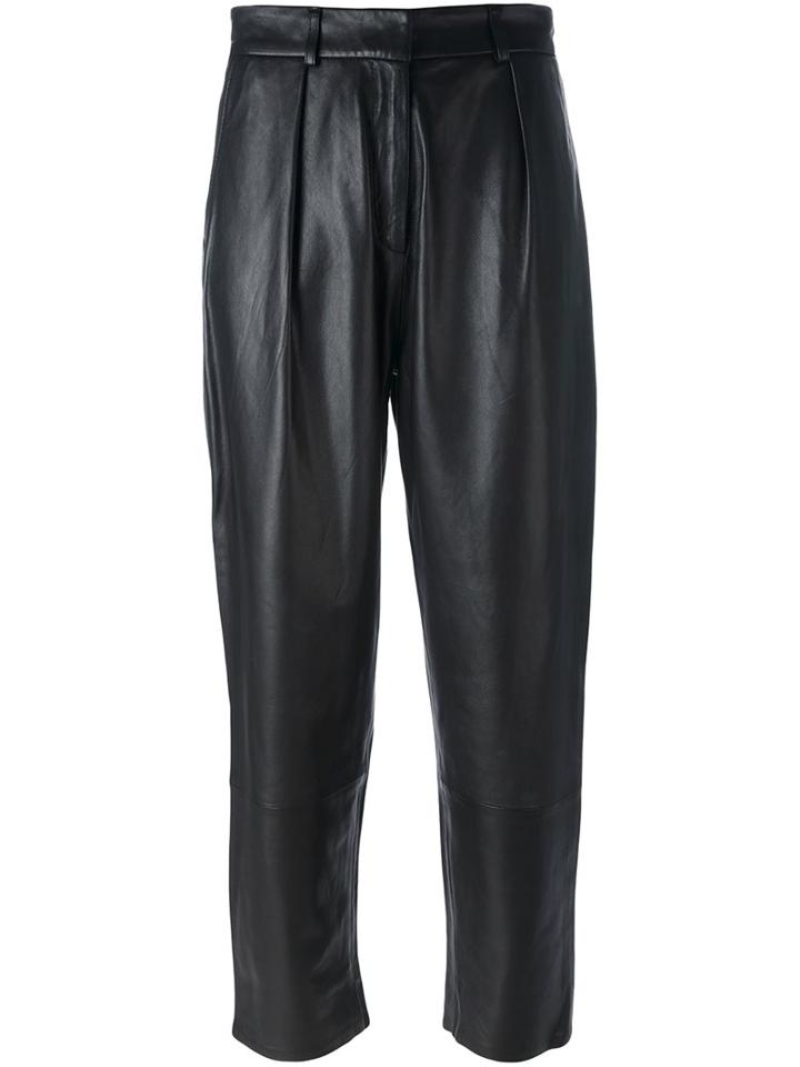 Federica Tosi Pleated Tapered Cropped Trousers