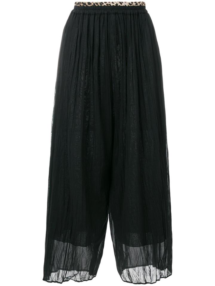 Forte Forte Leopard Waist Trousers - Black