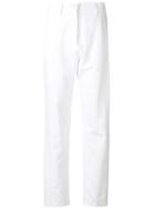 Love Moschino High-waisted Straight Trousers - White