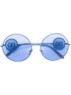 Dolce & Gabbana Eyewear Oversized Round Sunglasses - Blue
