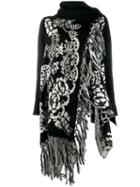 Sacai Chunky Jacquard Coat - Black