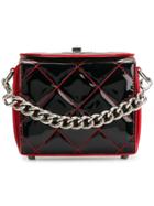 Alexander Mcqueen Quilted Box Cross Body Bag - Black