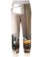 Undercover Graphic Print Trousers - Grey