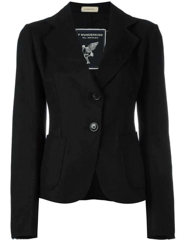 Wunderkind Fitted Blazer, Women's, Size: 36, Black, Silk/nylon/cashmere/virgin Wool