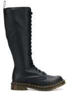 Dr. Martens Lace Up Knee Length Boots - Black