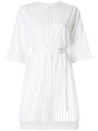 Ujoh Pin Striped Shirt - White