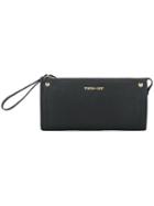 Twin-set Zipped Clutch, Women's, Black