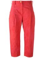 Suzusan Wide-legged Cropped Trousers
