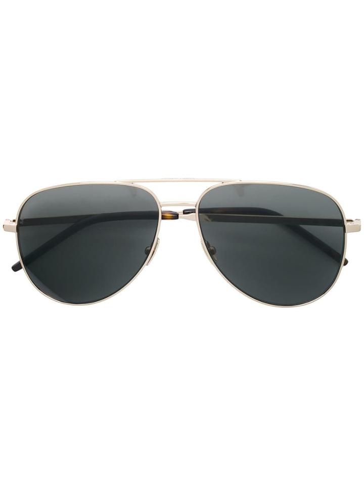 Saint Laurent Eyewear Folk Aviator Sunglasses - Metallic