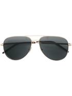 Saint Laurent Eyewear Folk Aviator Sunglasses - Metallic