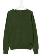 John Richmond Kids Round Neck Jumper - Green