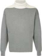 Caban Colour Block Jumper - Grey