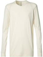 Devoa Long Sleeve T-shirt, Men's, Size: 4, White, Cotton