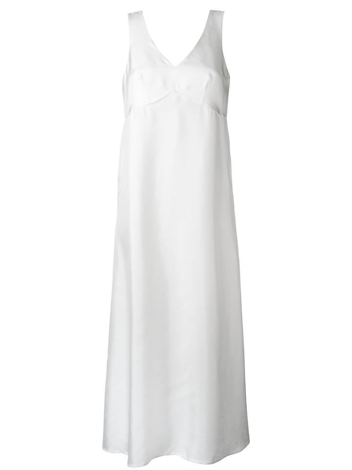 Cherevichkiotvichki - V-neck Dress - Women - Silk - S, White, Silk