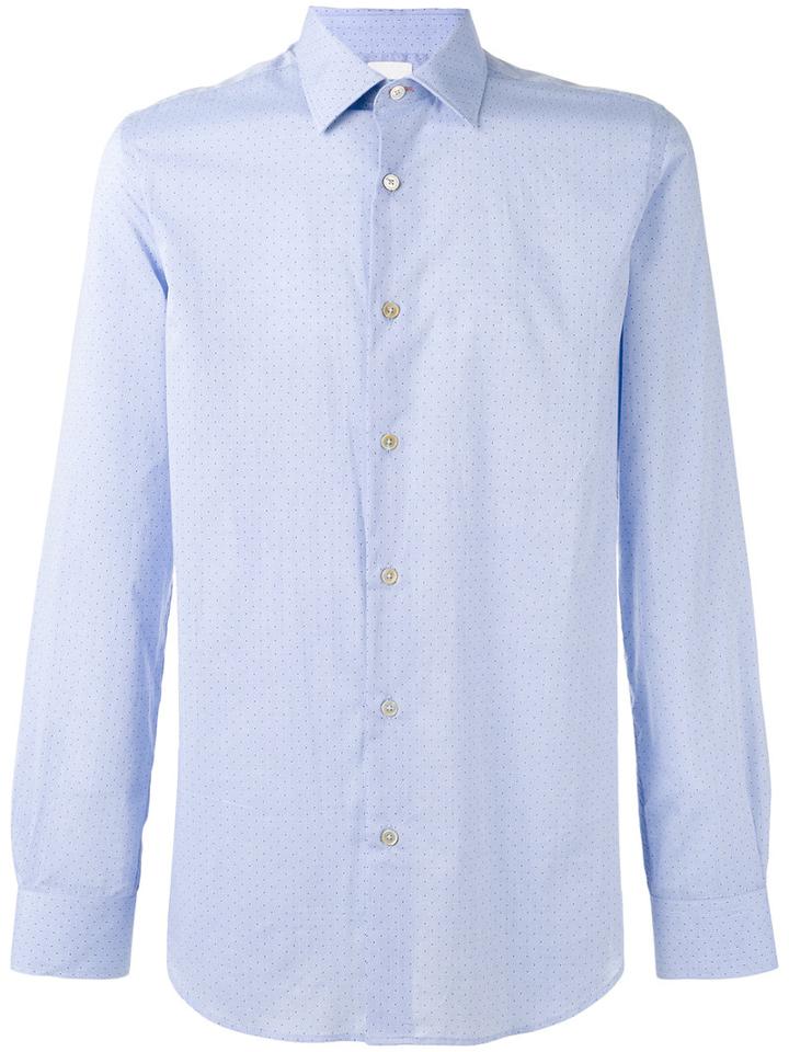 Paul Smith - Polka Dots Shirt - Men - Cotton - 15, Blue, Cotton