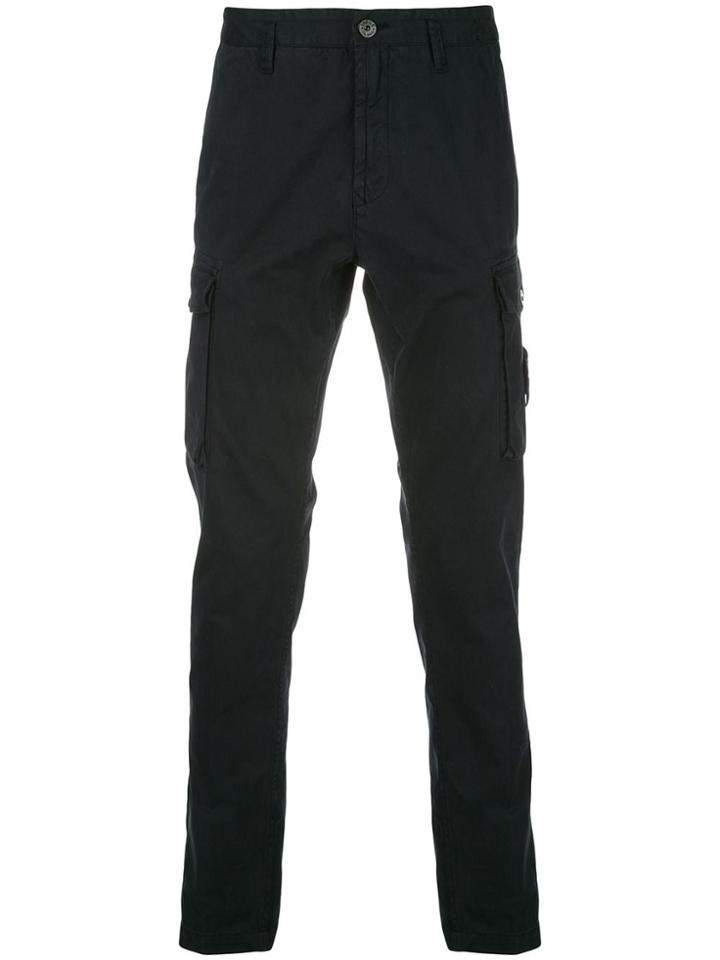 Stone Island Cargo Slim-fit Trousers - Blue