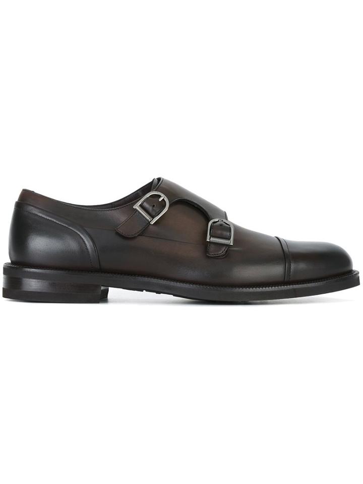 Ermenegildo Zegna Buckle Detail Monk Shoes