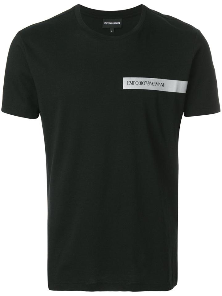 Emporio Armani Logo Patch T-shirt - Black