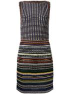 Missoni Boatneck Striped Fitted Dress, Women's, Size: 40, Nylon/polyester/cupro/viscose