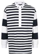 Ports V Striped Polo Shirt - White